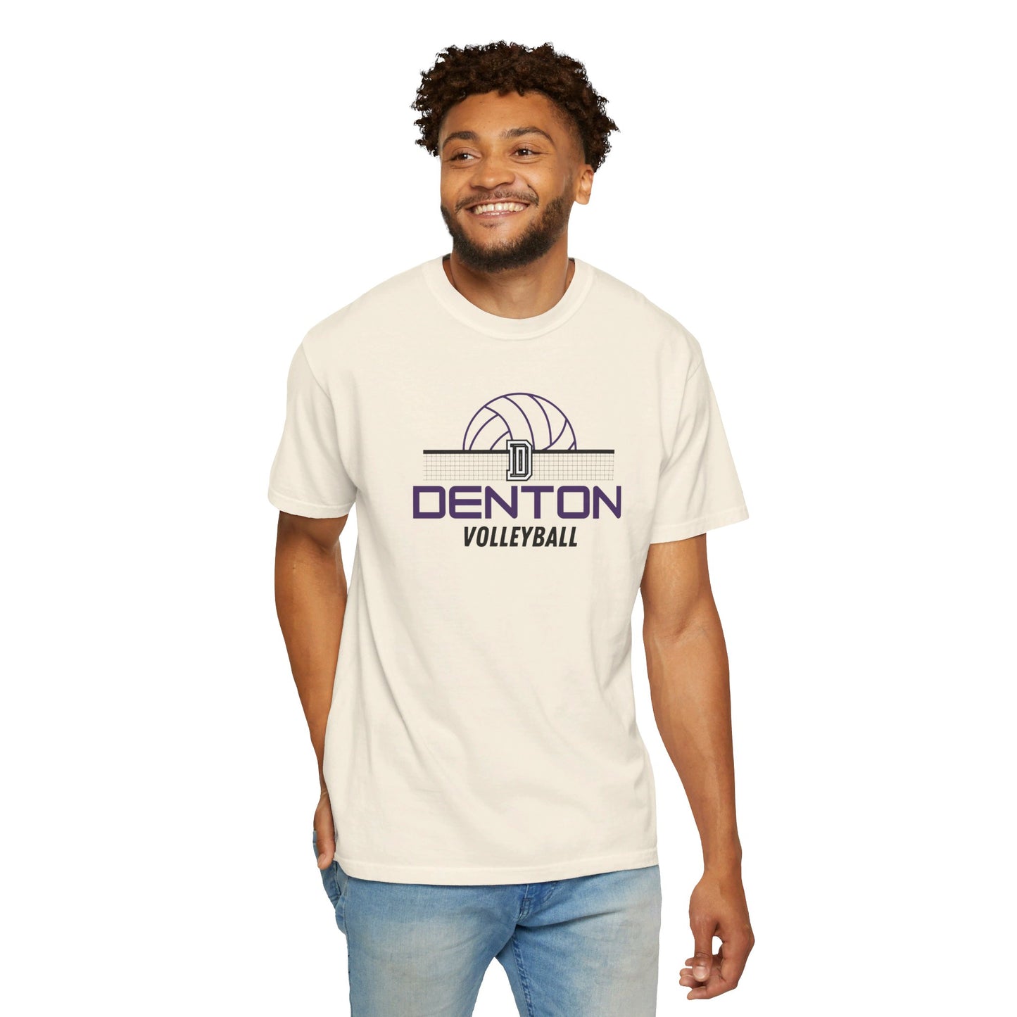 Denton Volleyball Net Tee - Comfort Colors