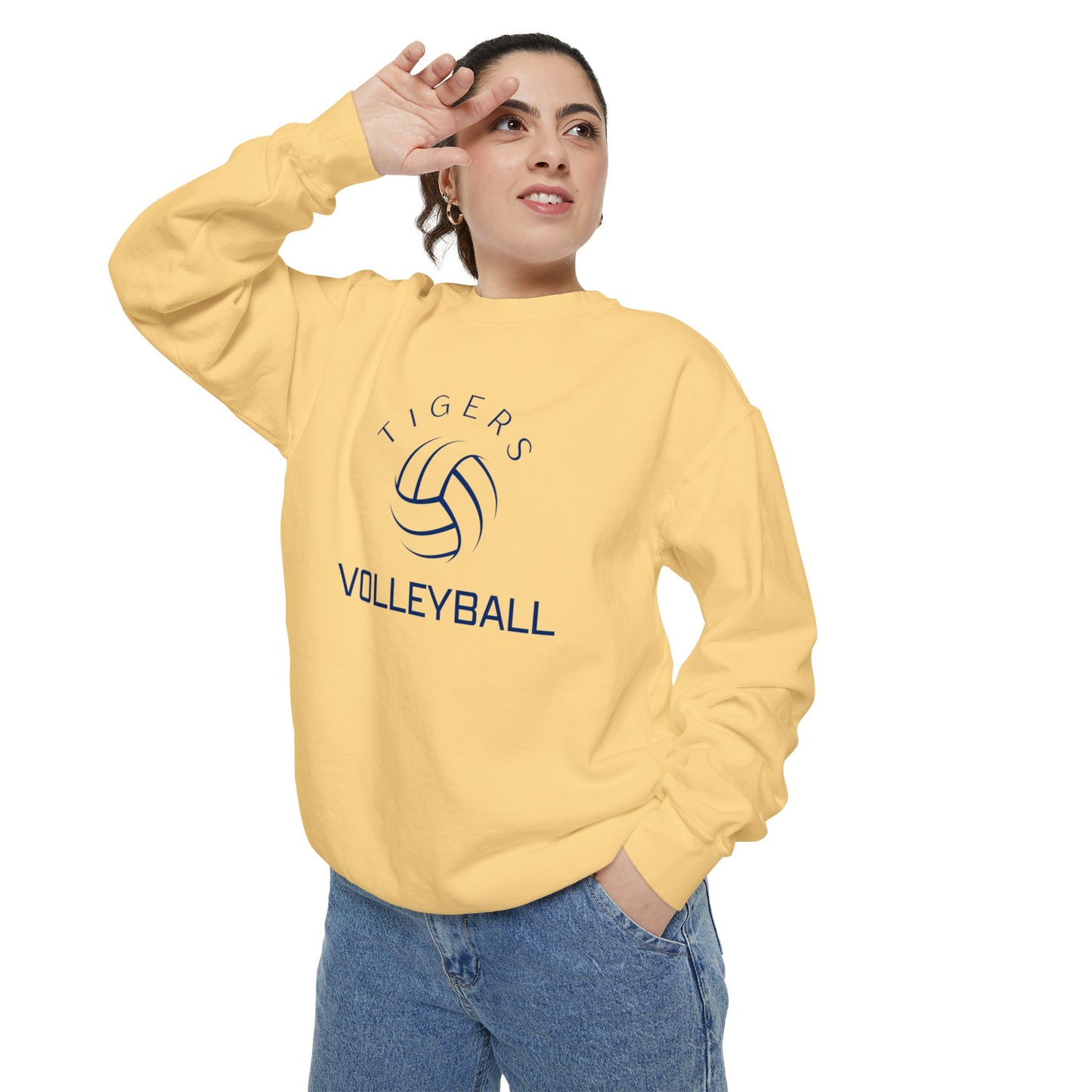 Premium Tigers Volleyball Sweatshirt - Comfort Colors