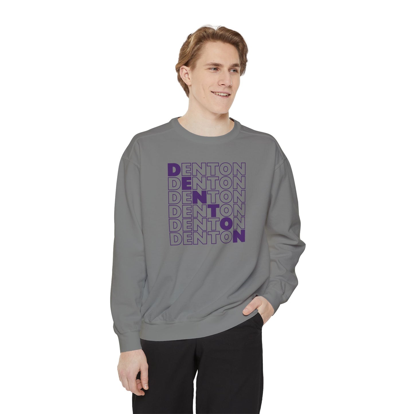 Premium Denton Repeat Sweatshirt - Comfort Colors