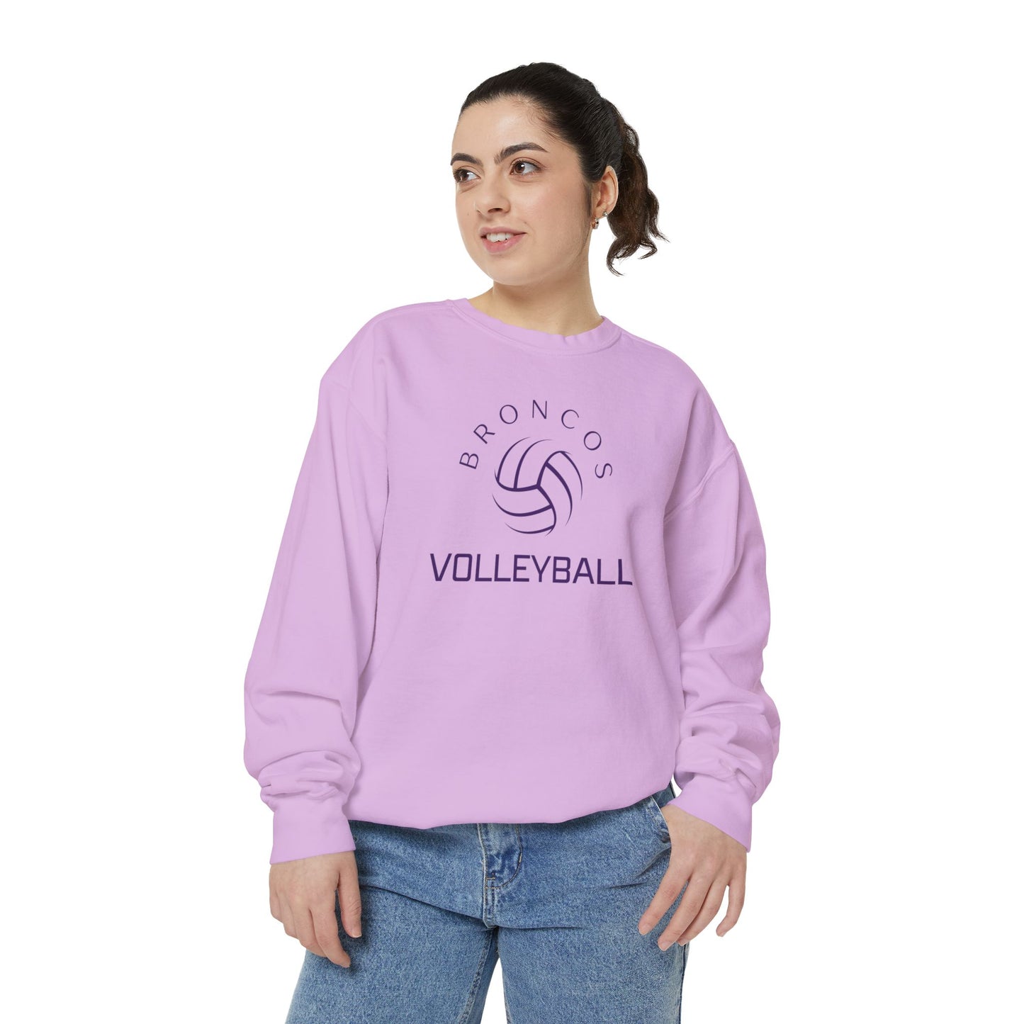 Premium Bronco Volleyball Sweatshirt - Comfort Colors