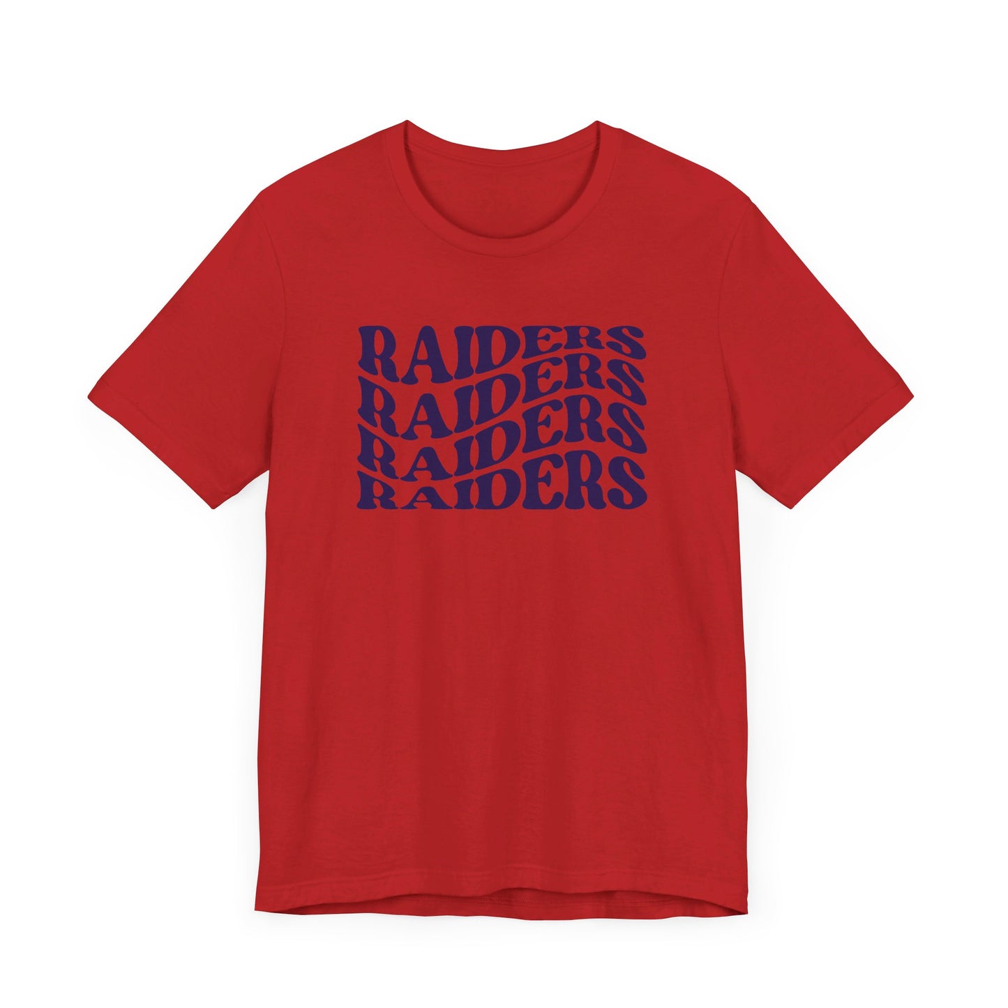 Raiders Wavy Tee - Bella Canvas