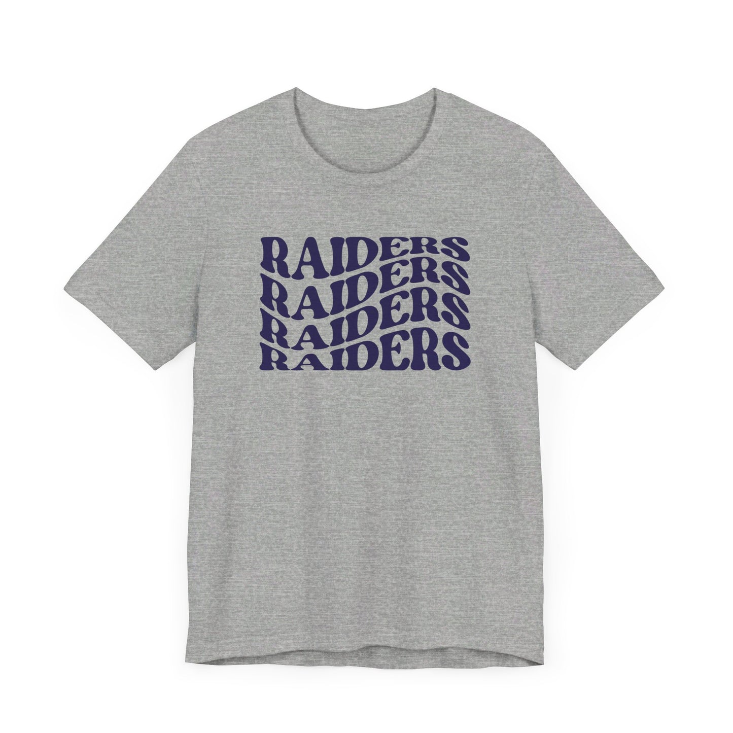 Raiders Wavy Tee - Bella Canvas