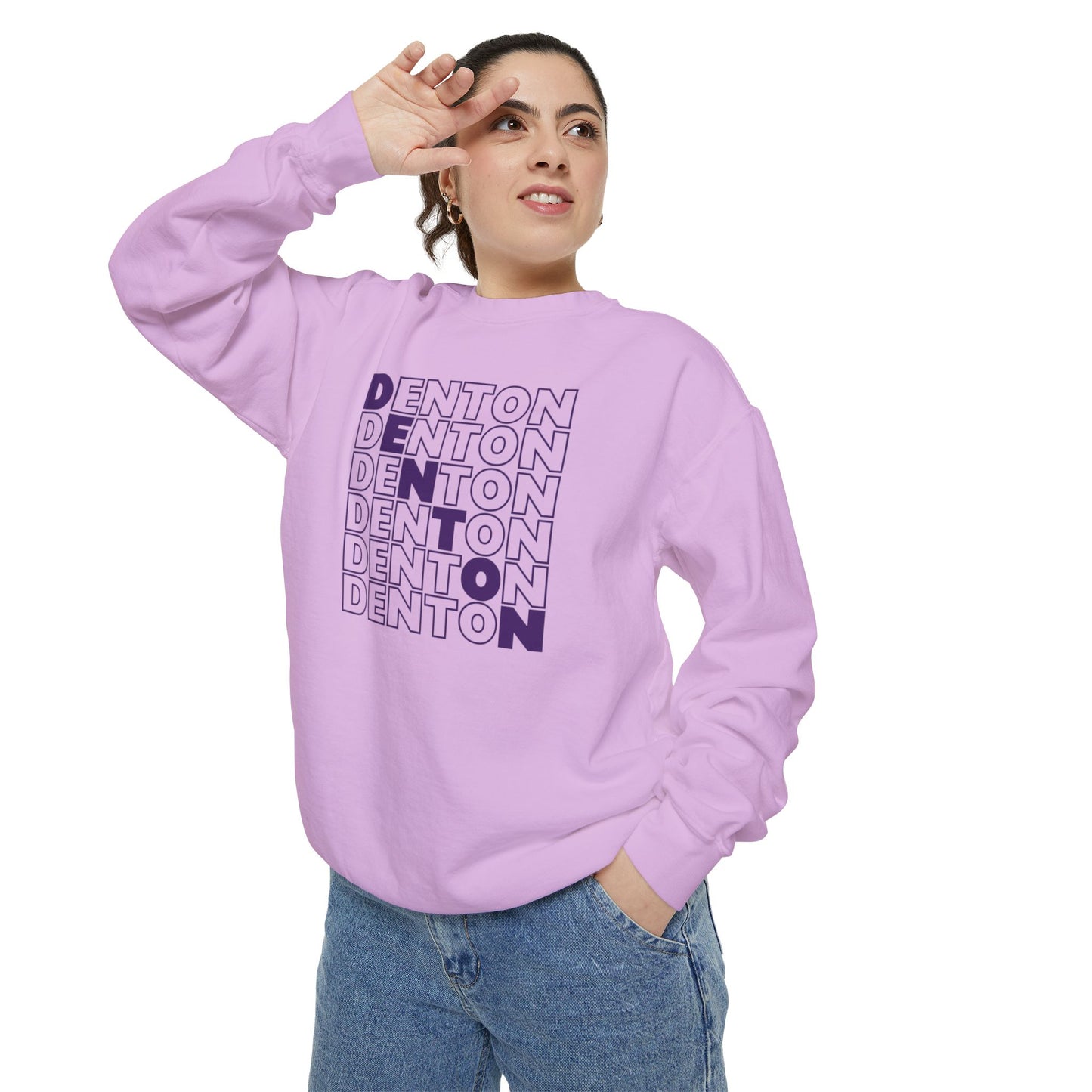 Premium Denton Repeat Sweatshirt - Comfort Colors