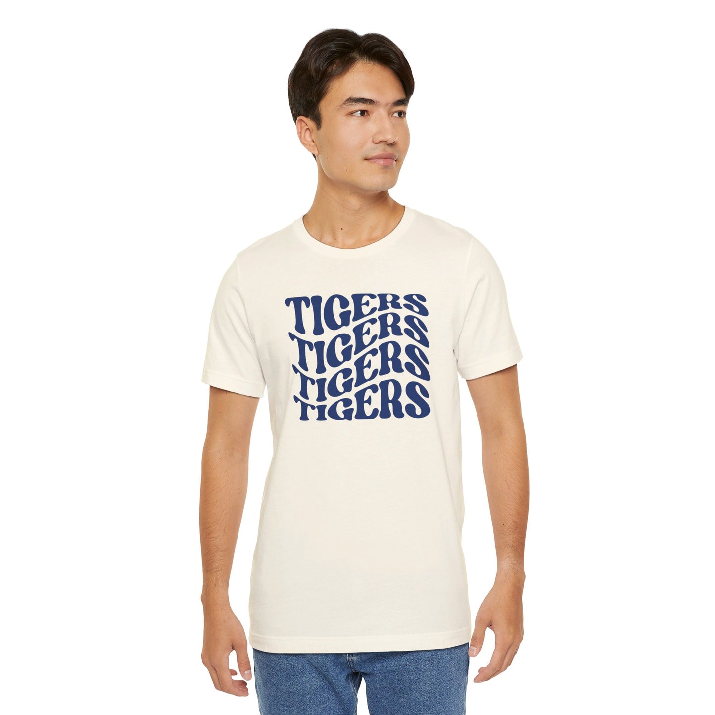 Tigers Wavy Tee - Bella Canvas