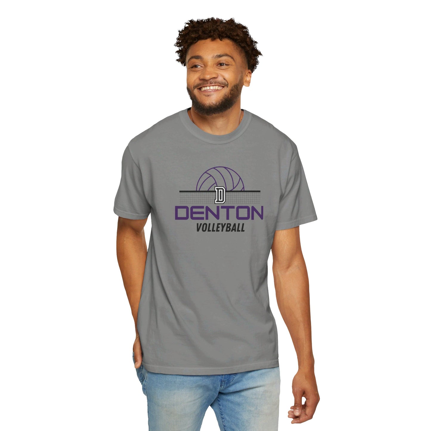 Denton Volleyball Net Tee - Comfort Colors