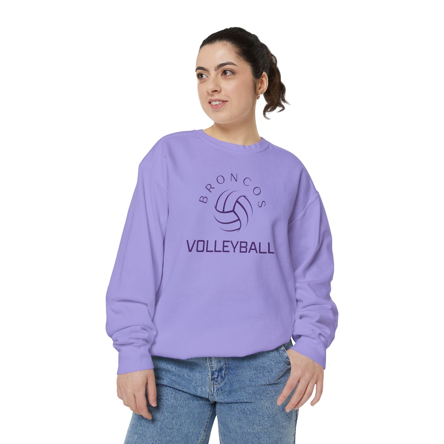 Premium Bronco Volleyball Sweatshirt - Comfort Colors