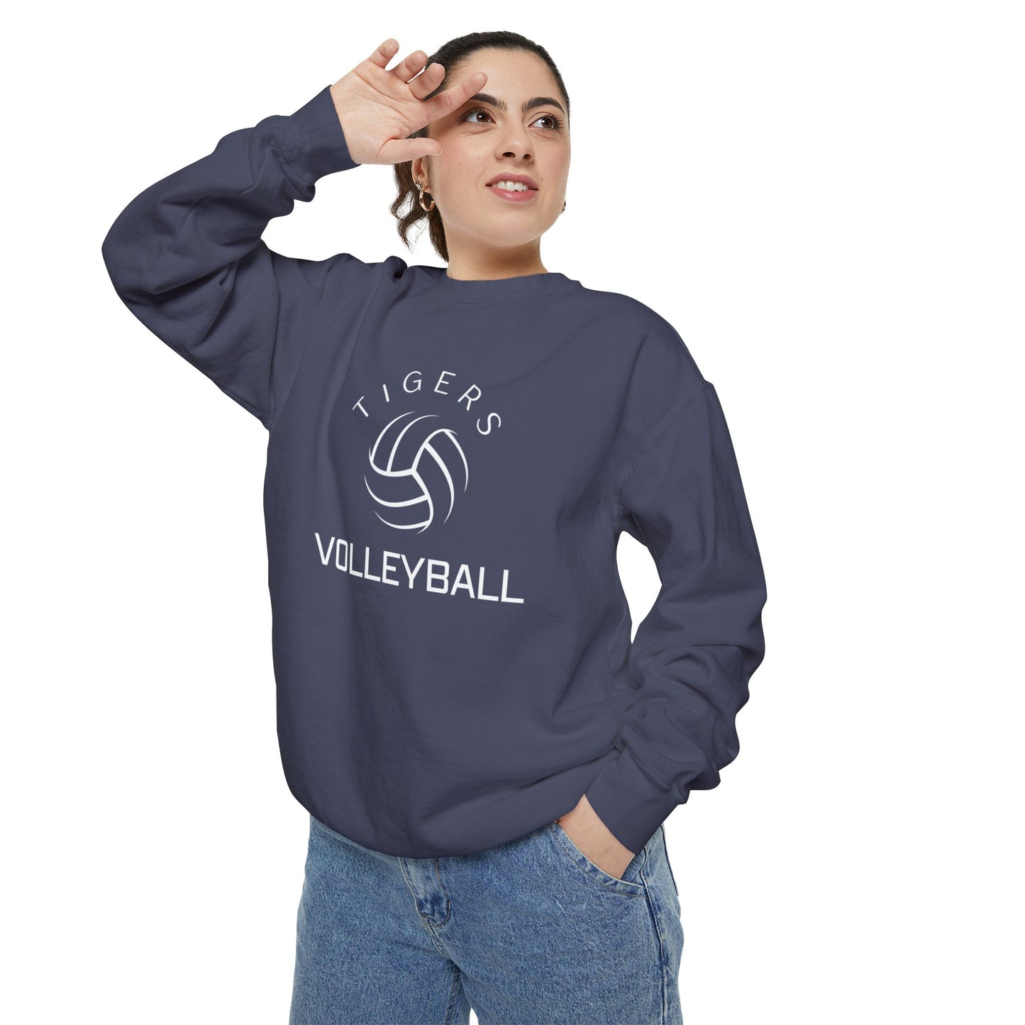 Premium Tigers Volleyball Sweatshirt - Comfort Colors