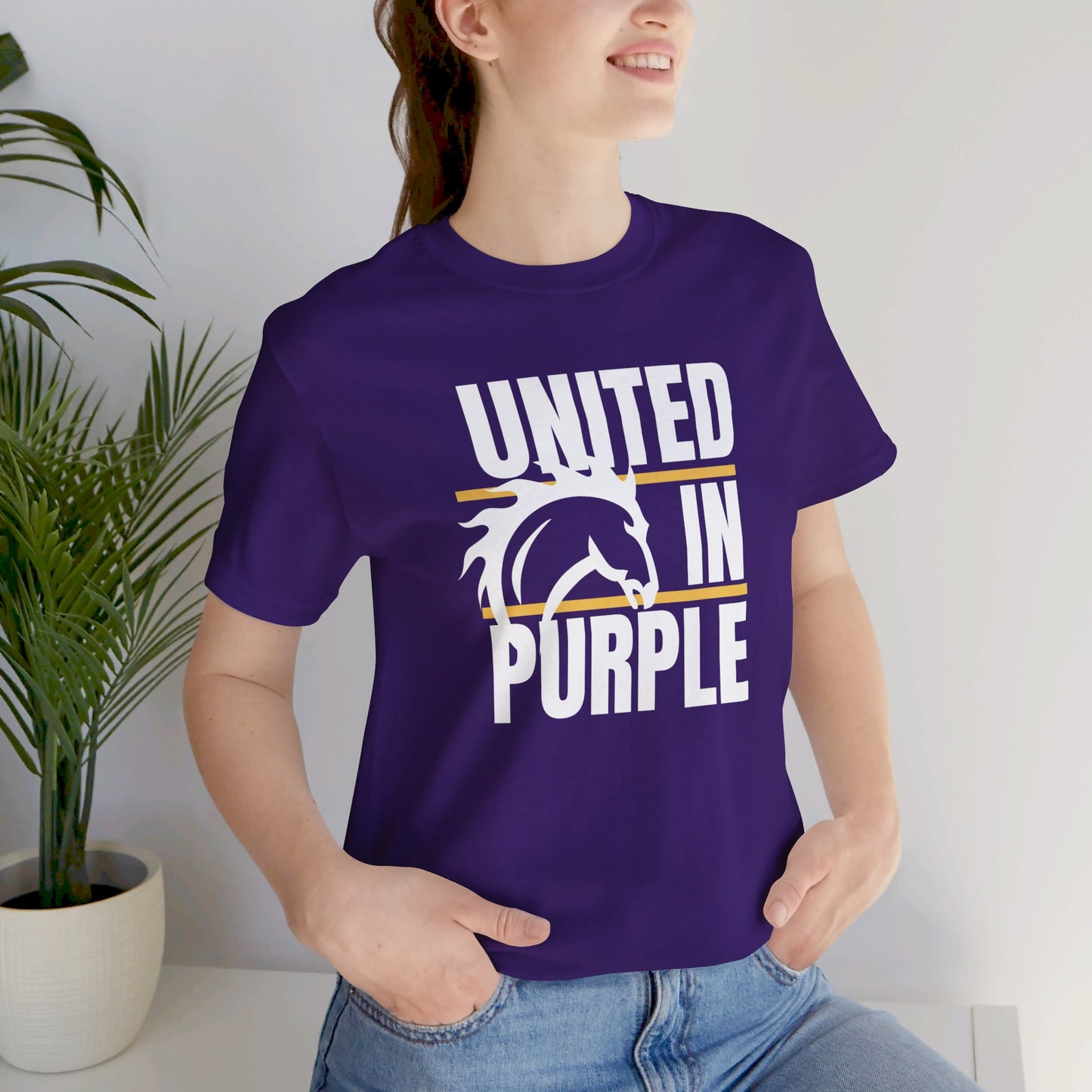 United In Purple Tee - Bella Canvas