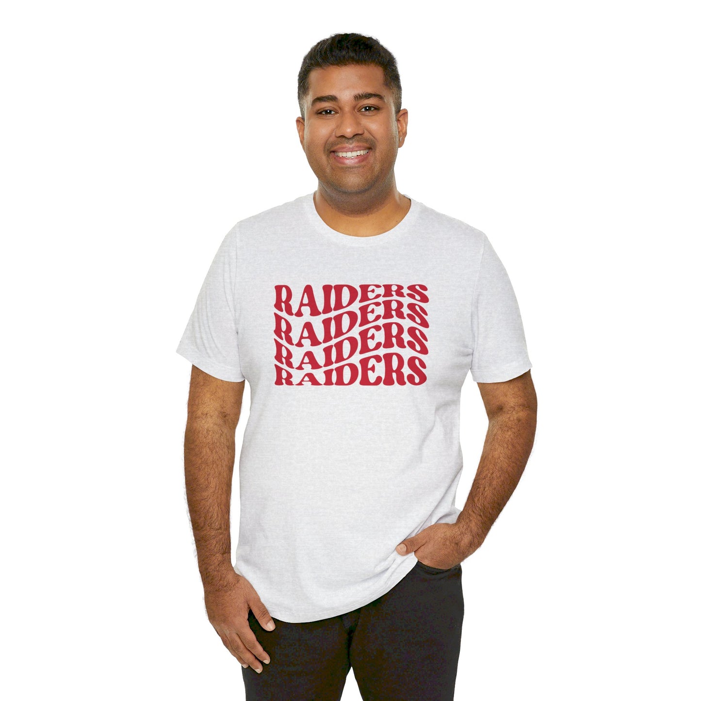 Raiders Wavy Tee - Bella Canvas