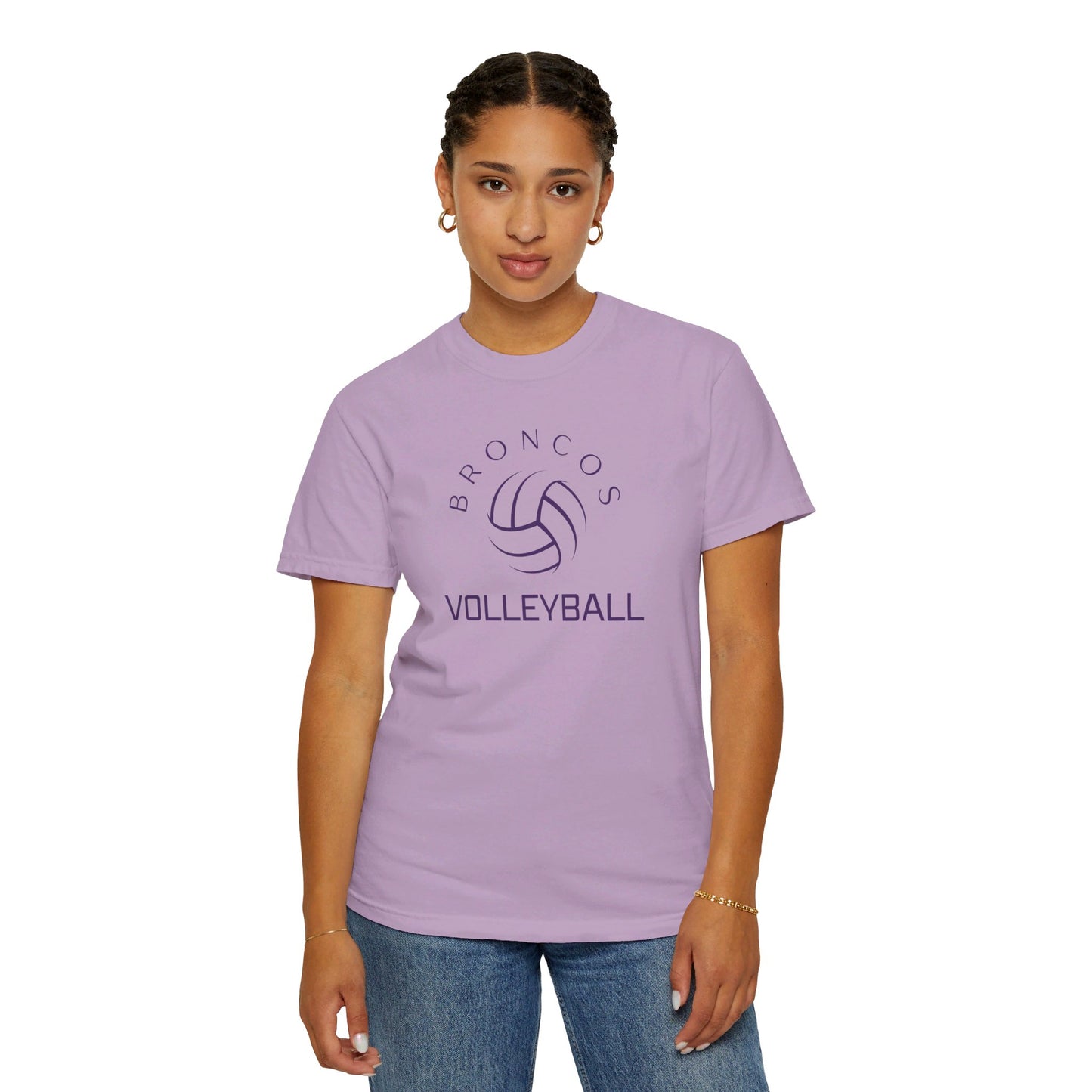 Broncos Volleyball Tee - Comfort Colors