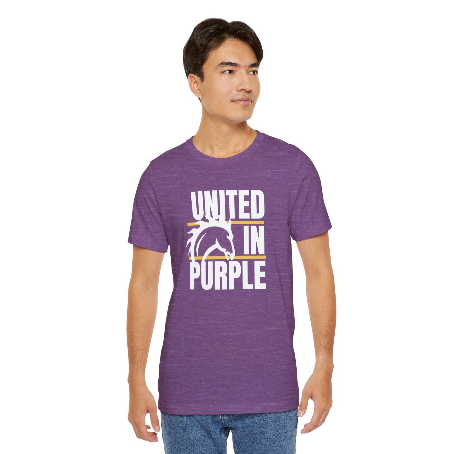 United In Purple Tee - Bella Canvas