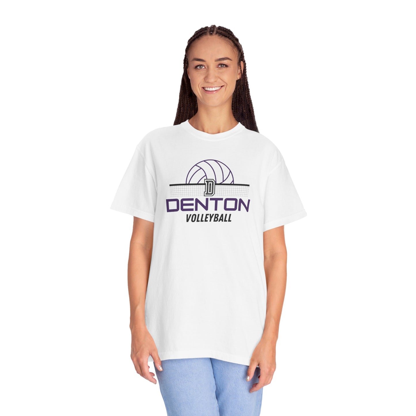 Denton Volleyball Net Tee - Comfort Colors