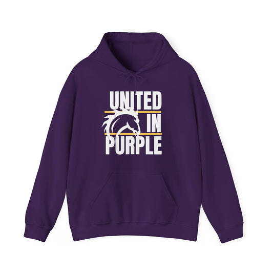 United In Purple Hoodie