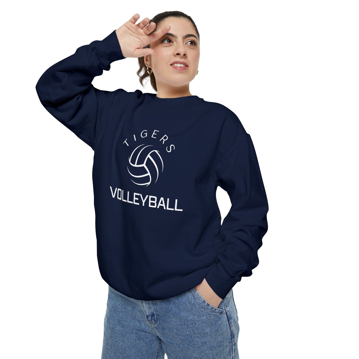 Premium Tigers Volleyball Sweatshirt - Comfort Colors