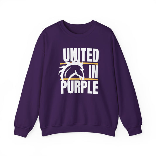 United in Purple Sweatshirt