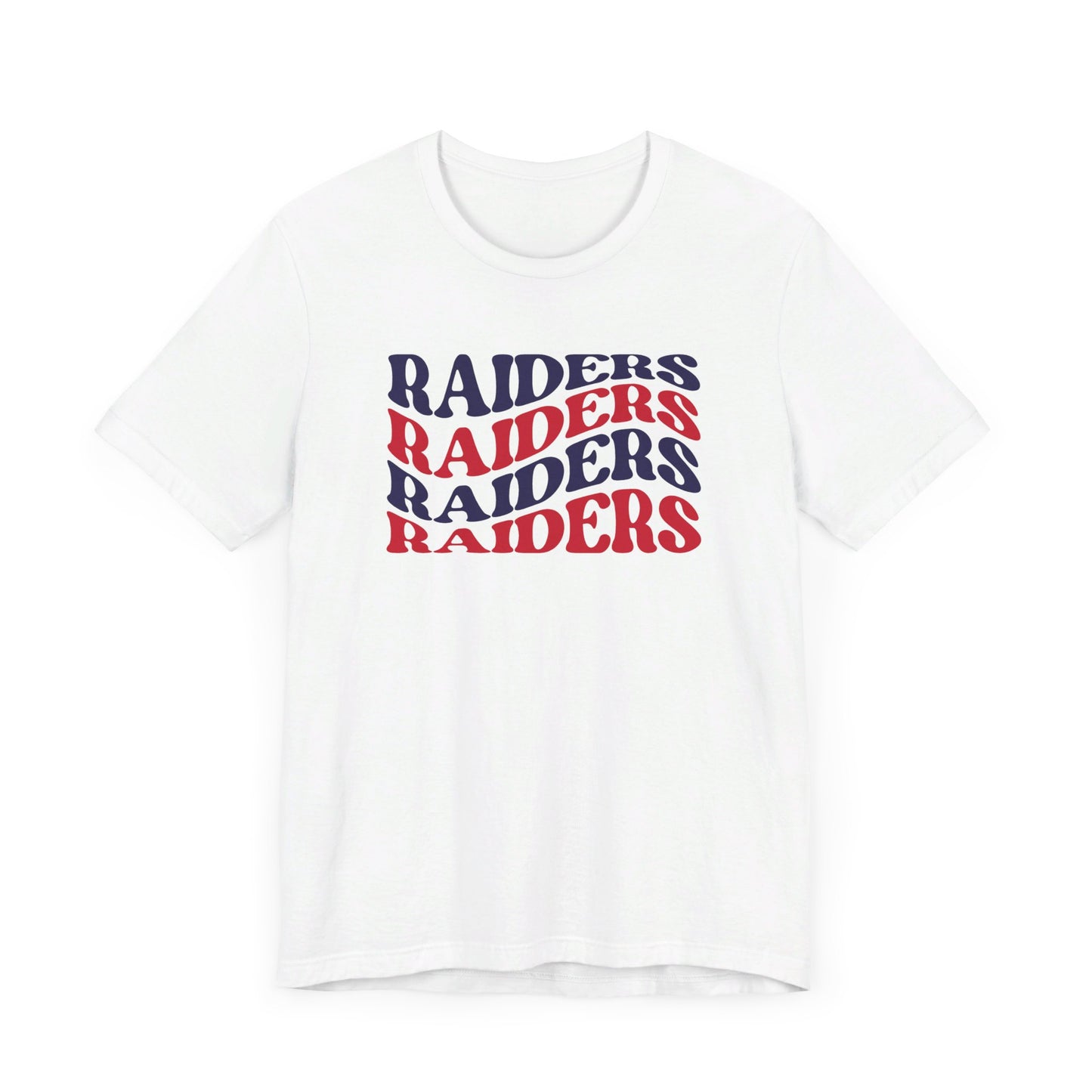 Raiders Wavy Tee - Bella Canvas