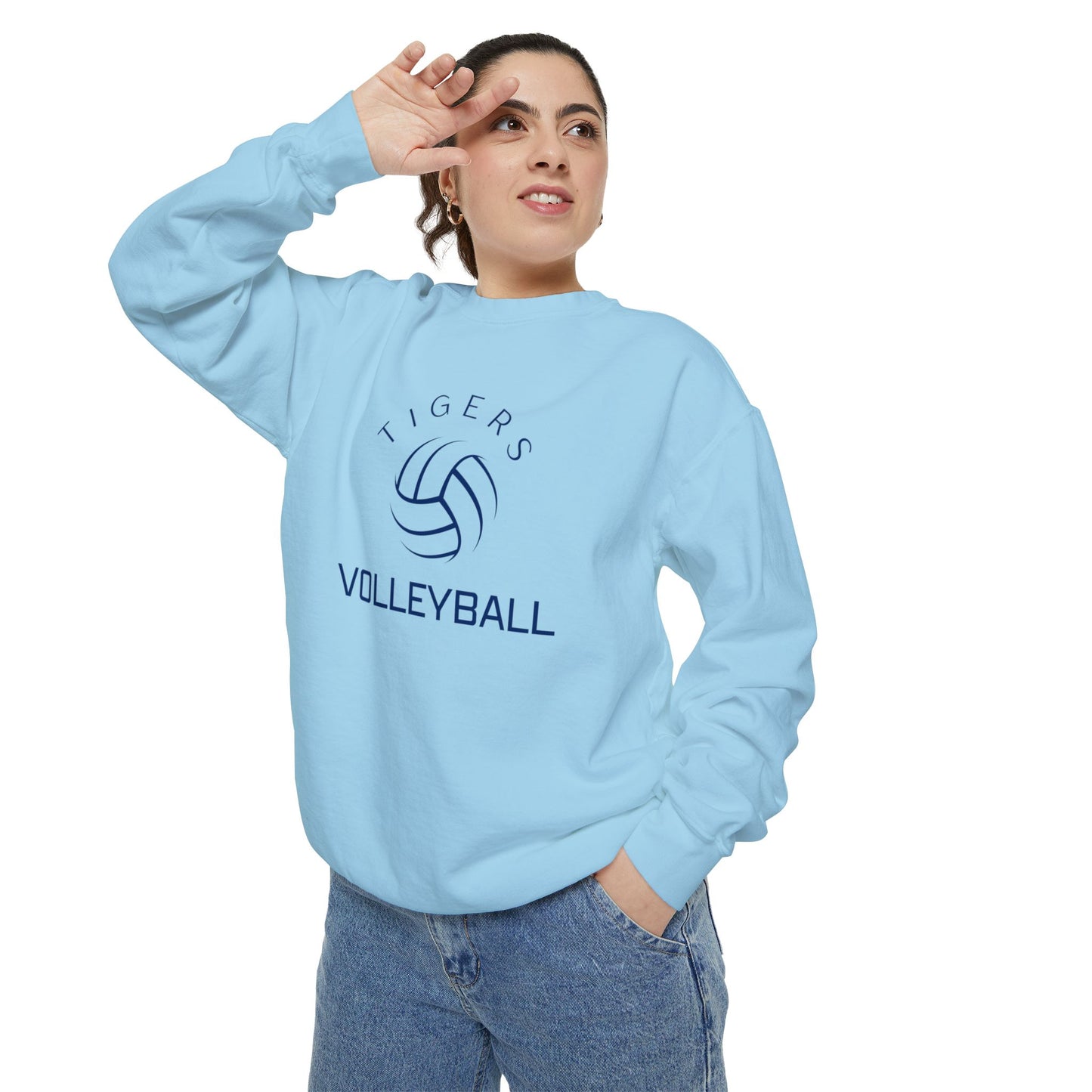 Premium Tigers Volleyball Sweatshirt - Comfort Colors