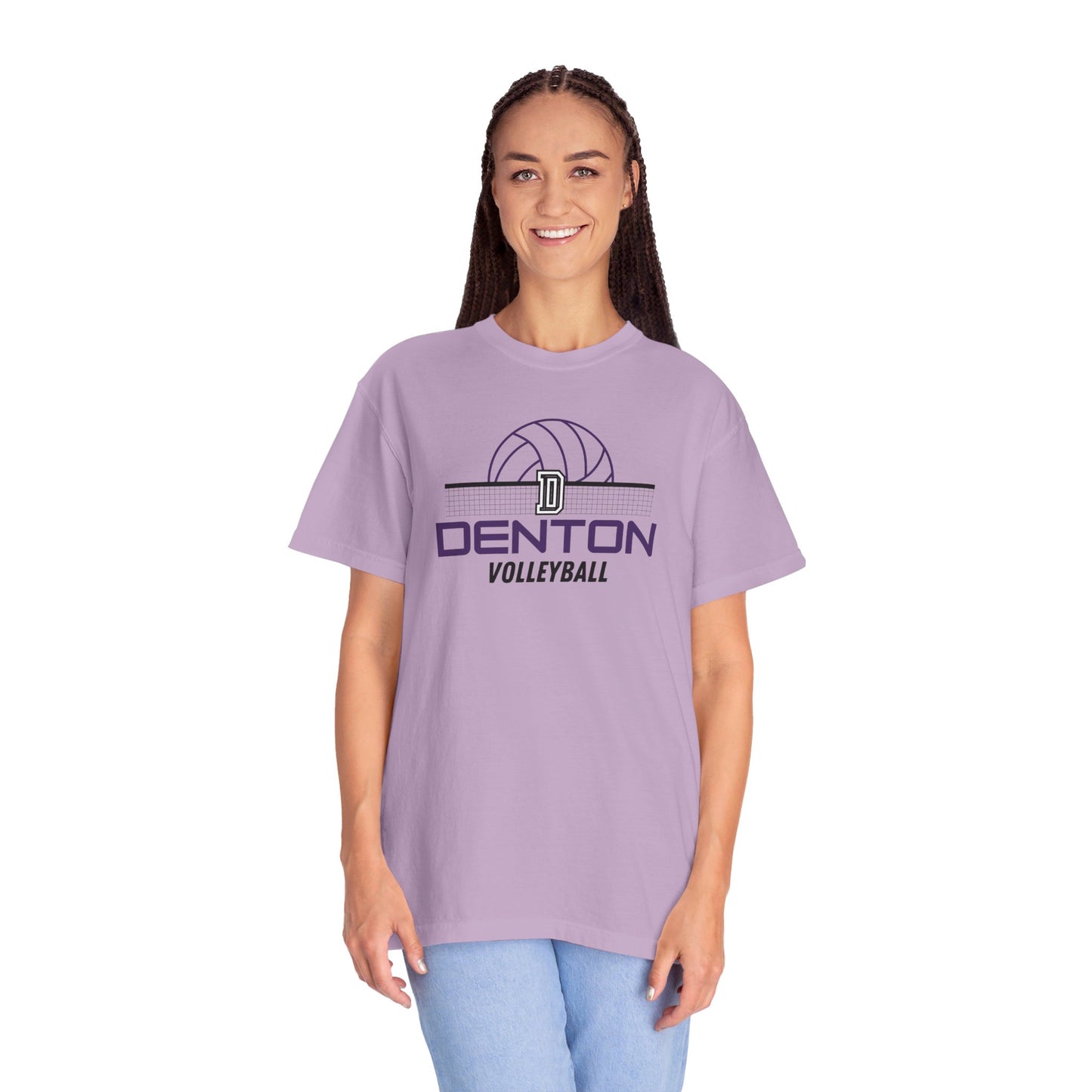 Denton Volleyball Net Tee - Comfort Colors