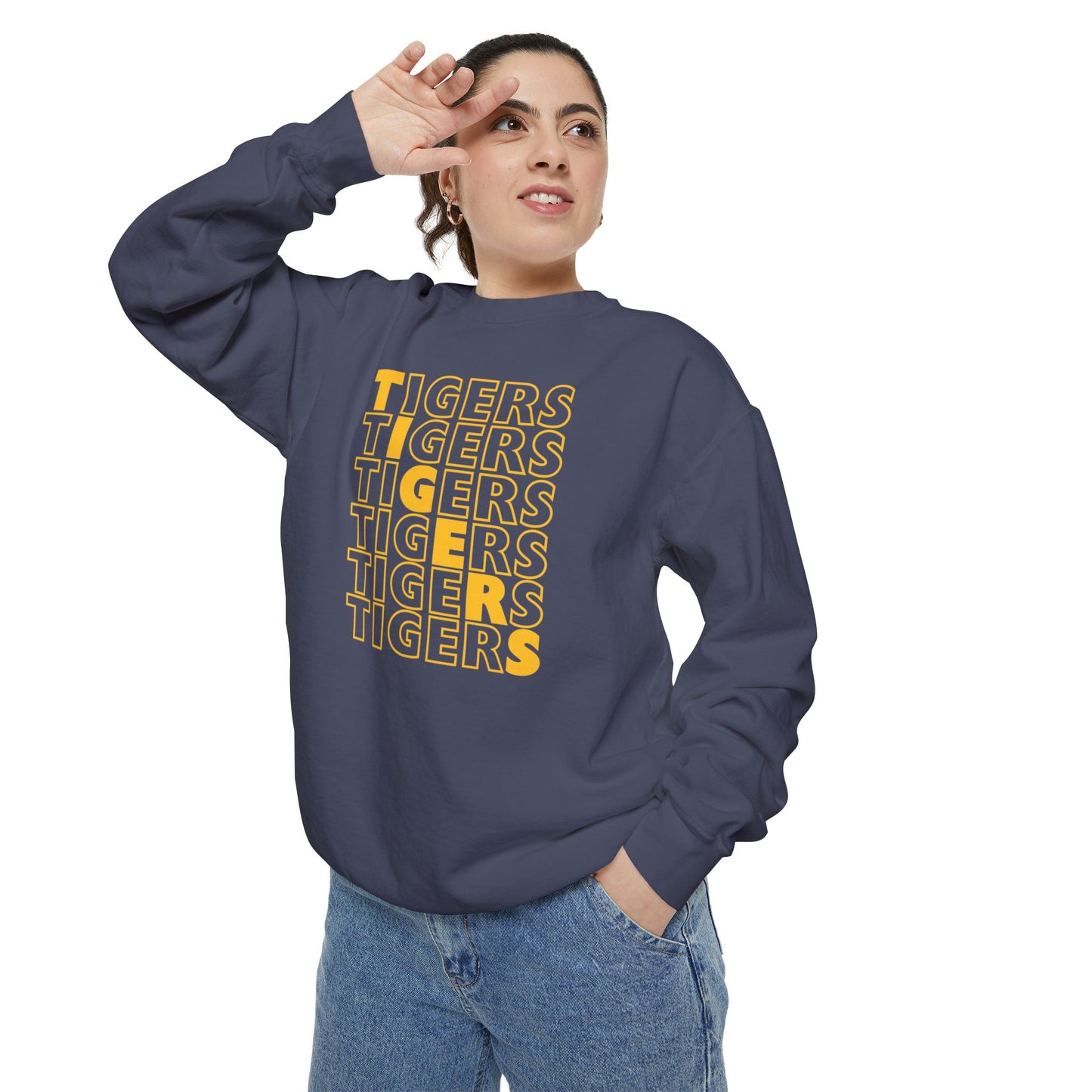 Premium Tigers Repeat Sweatshirt - Comfort Colors