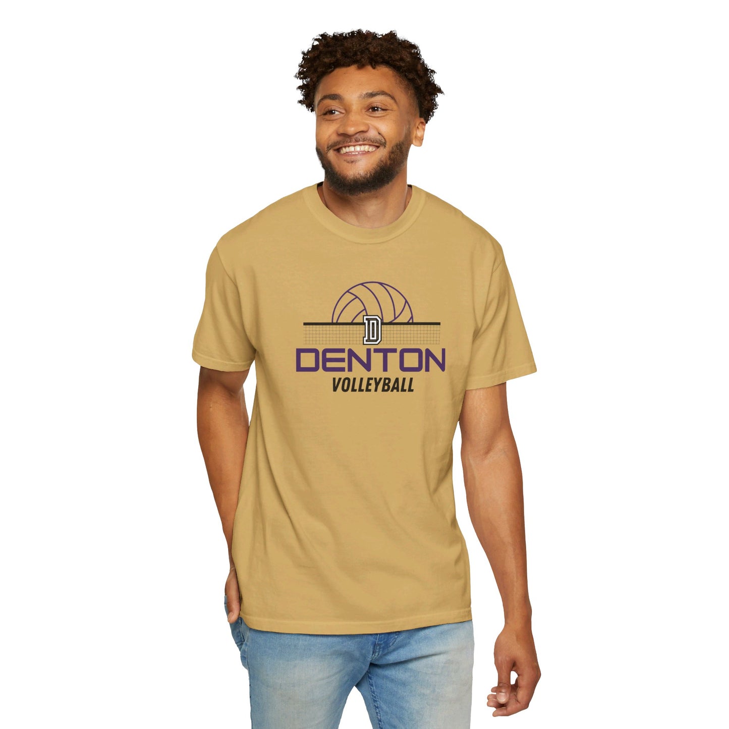 Denton Volleyball Net Tee - Comfort Colors