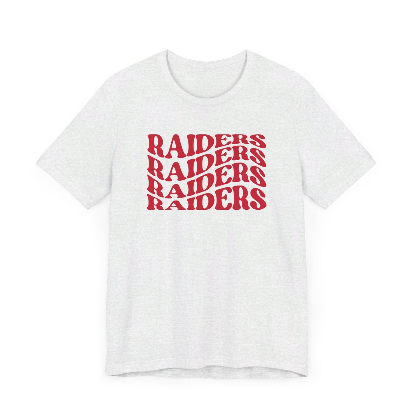 Raiders Wavy Tee - Bella Canvas