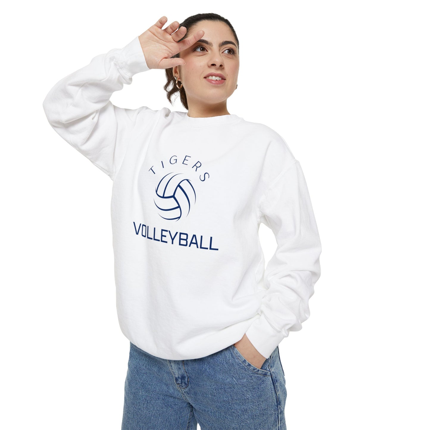 Premium Tigers Volleyball Sweatshirt - Comfort Colors