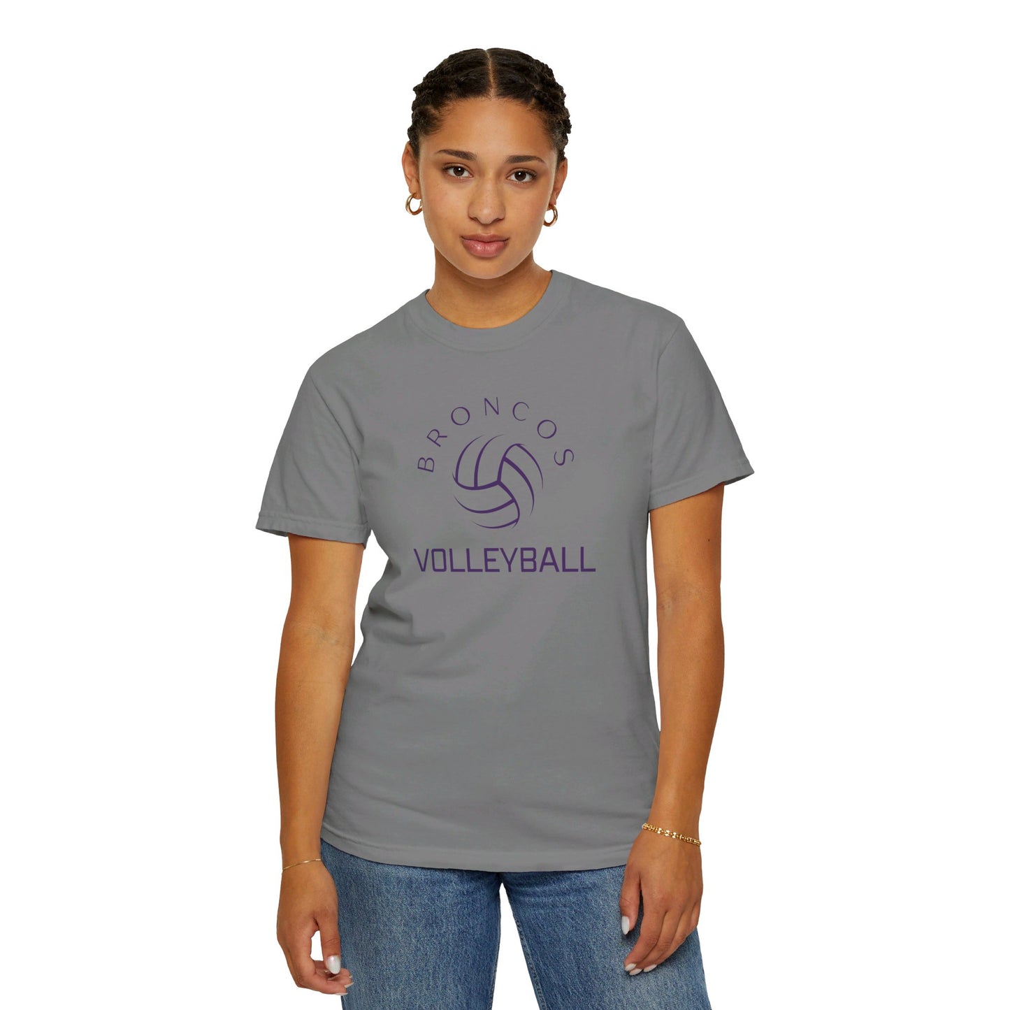 Broncos Volleyball Tee - Comfort Colors