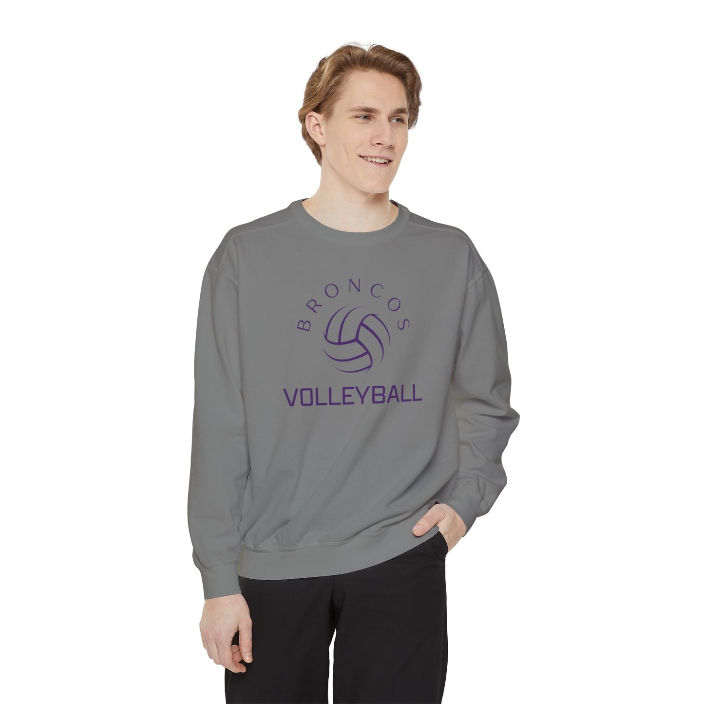 Premium Bronco Volleyball Sweatshirt - Comfort Colors