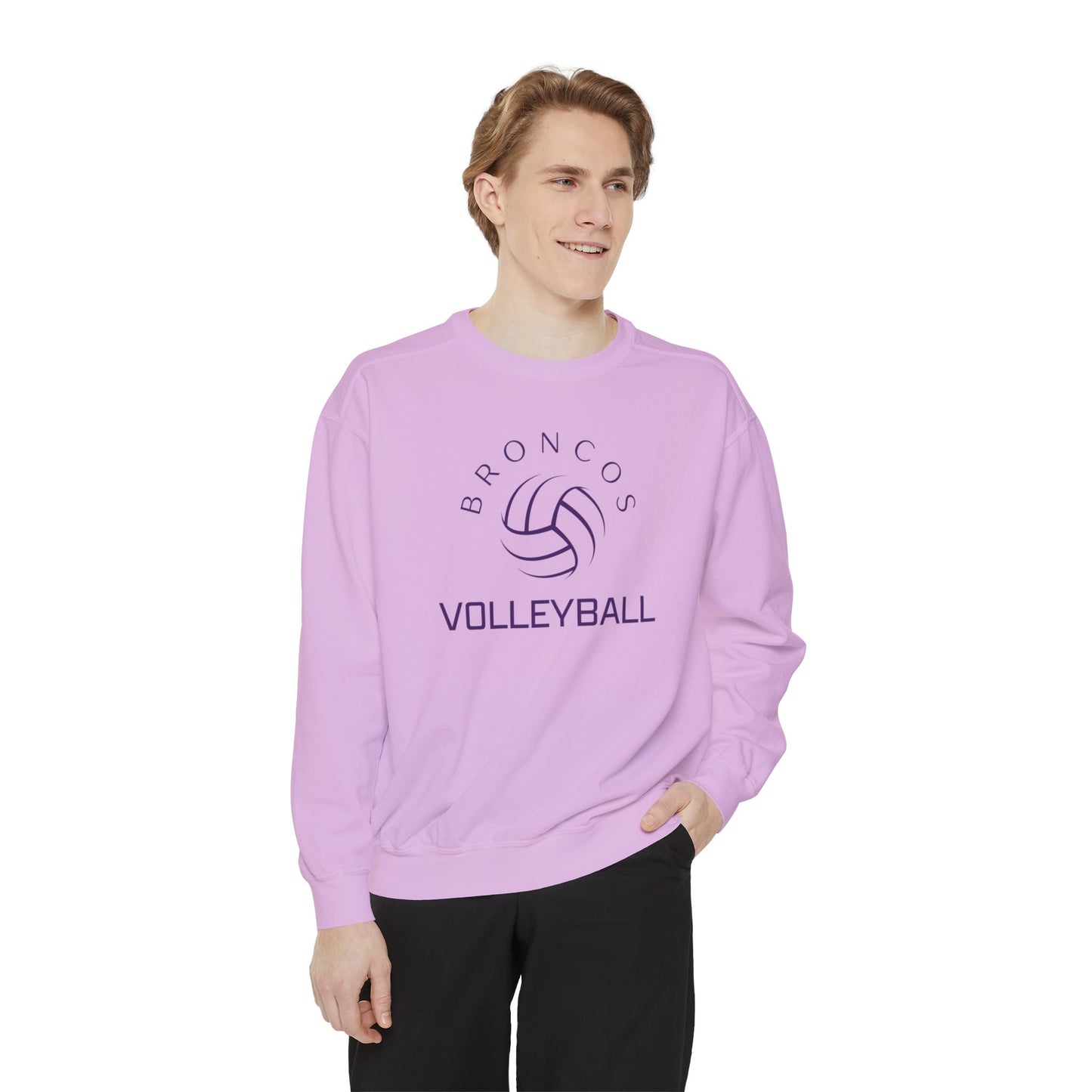 Premium Bronco Volleyball Sweatshirt - Comfort Colors