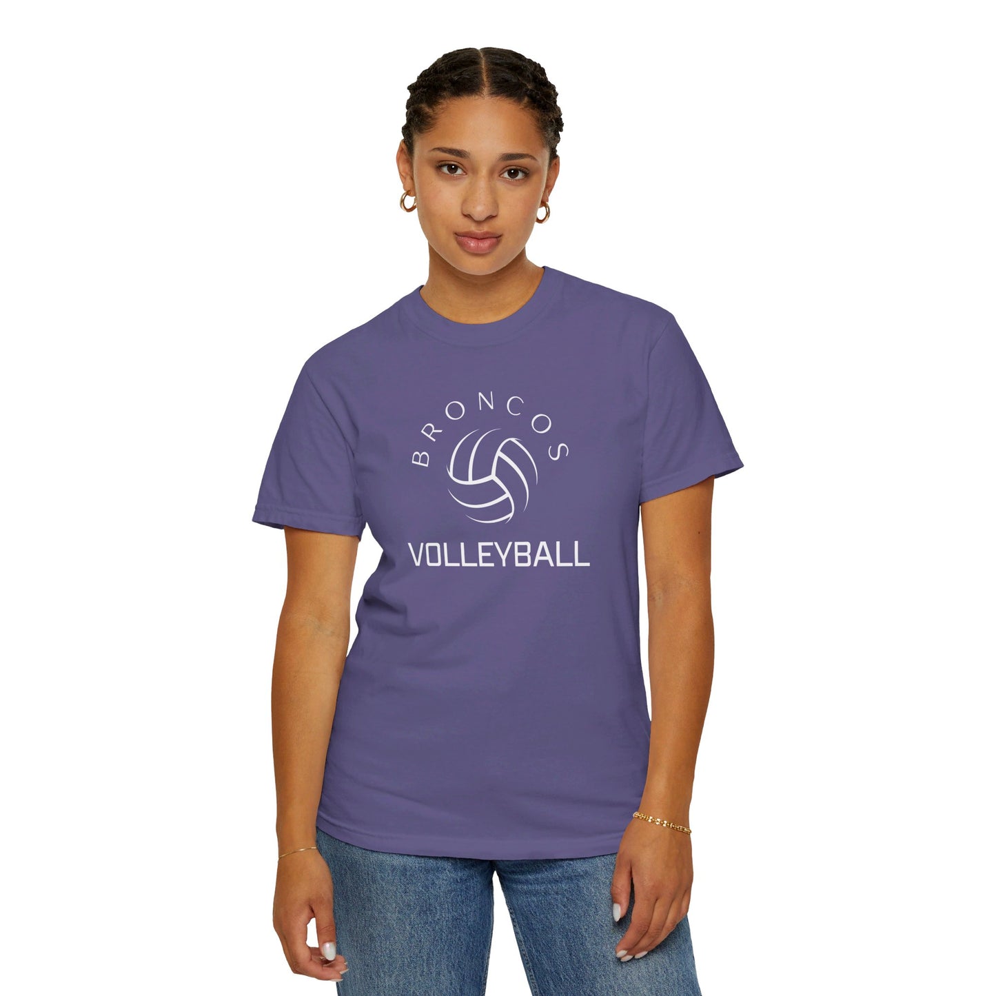 Broncos Volleyball Tee - Comfort Colors