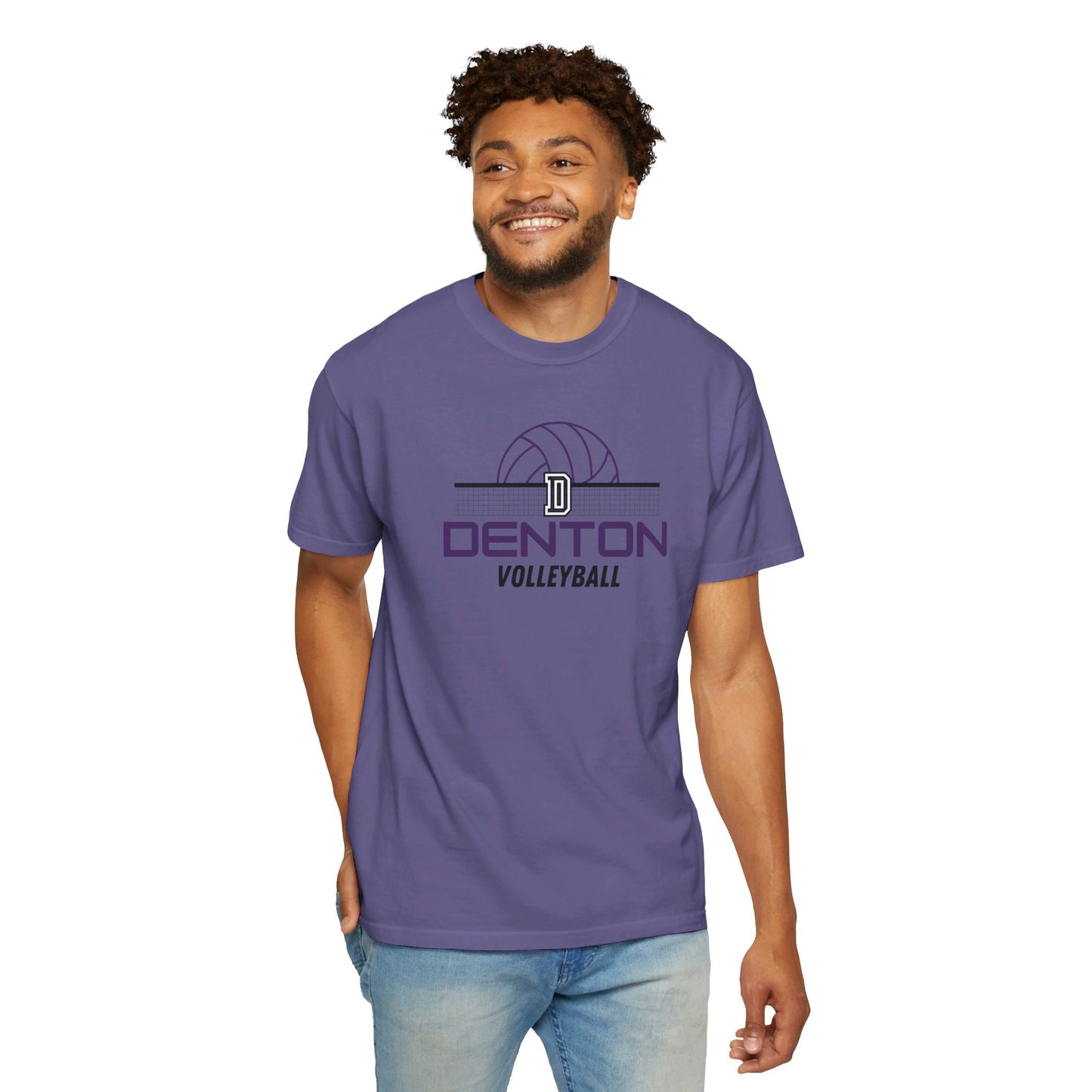 Denton Volleyball Net Tee - Comfort Colors