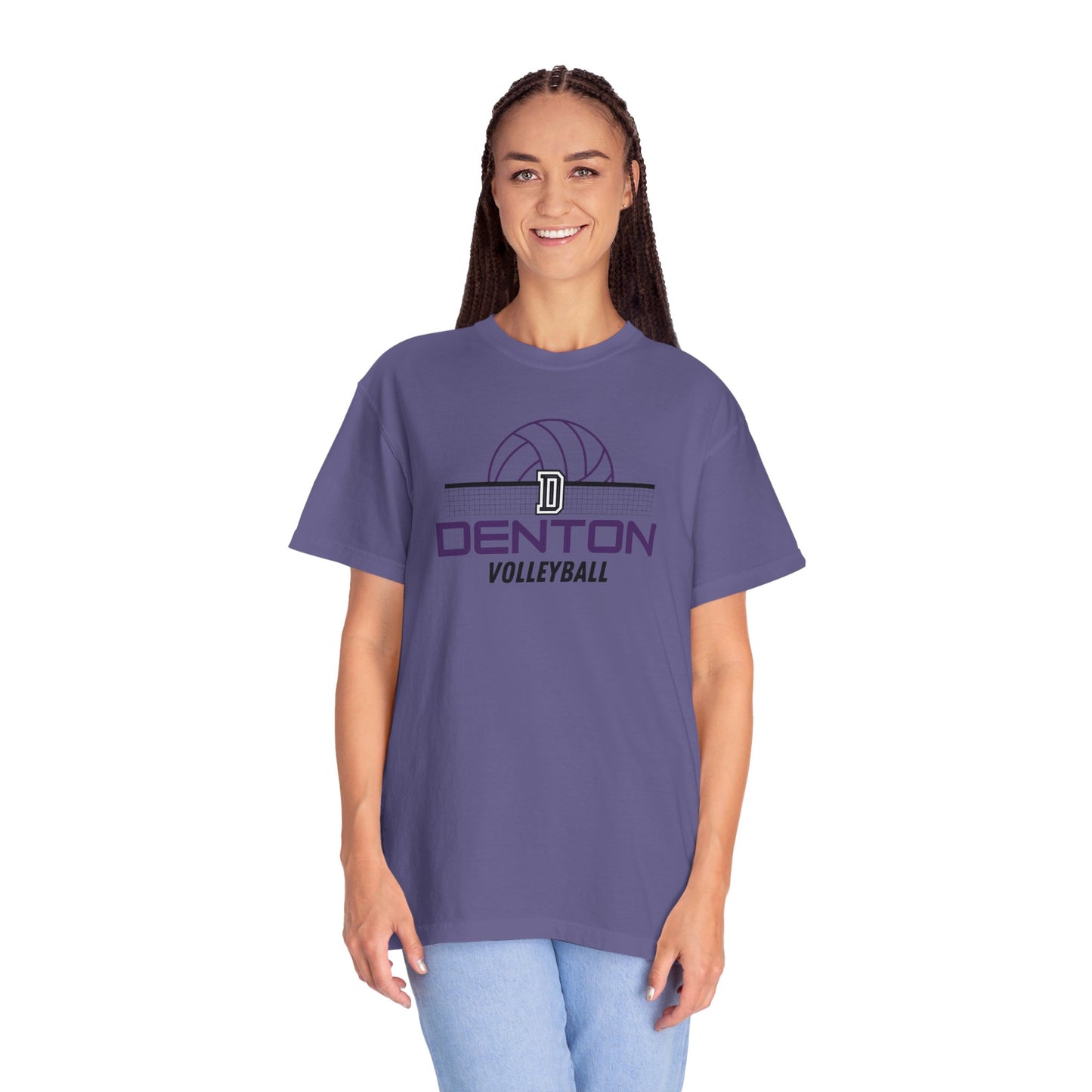 Denton Volleyball Net Tee - Comfort Colors