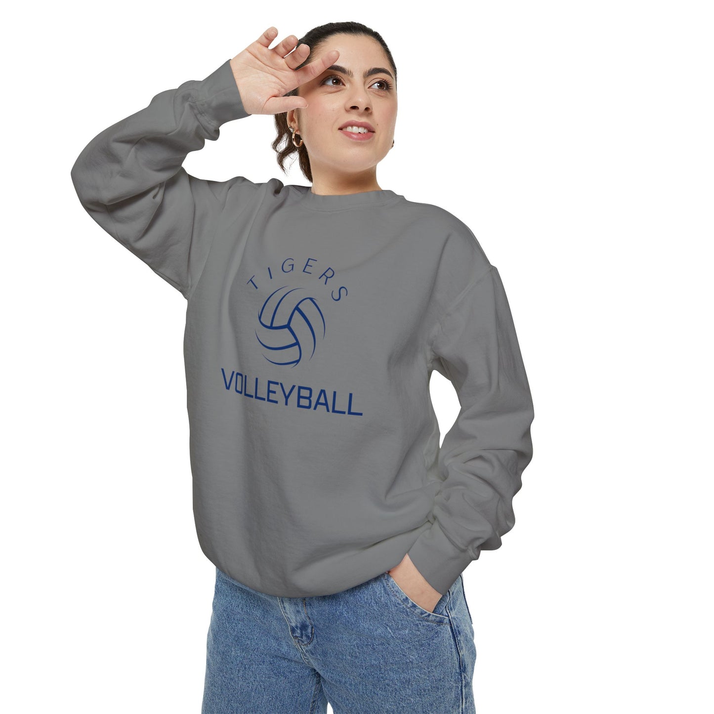 Premium Tigers Volleyball Sweatshirt - Comfort Colors