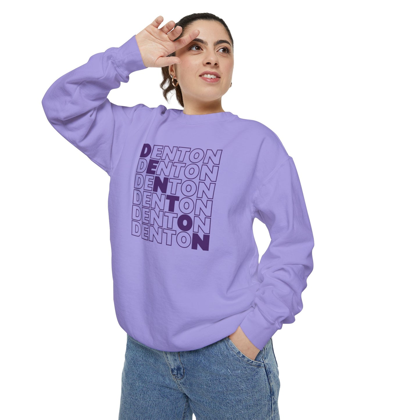 Premium Denton Repeat Sweatshirt - Comfort Colors