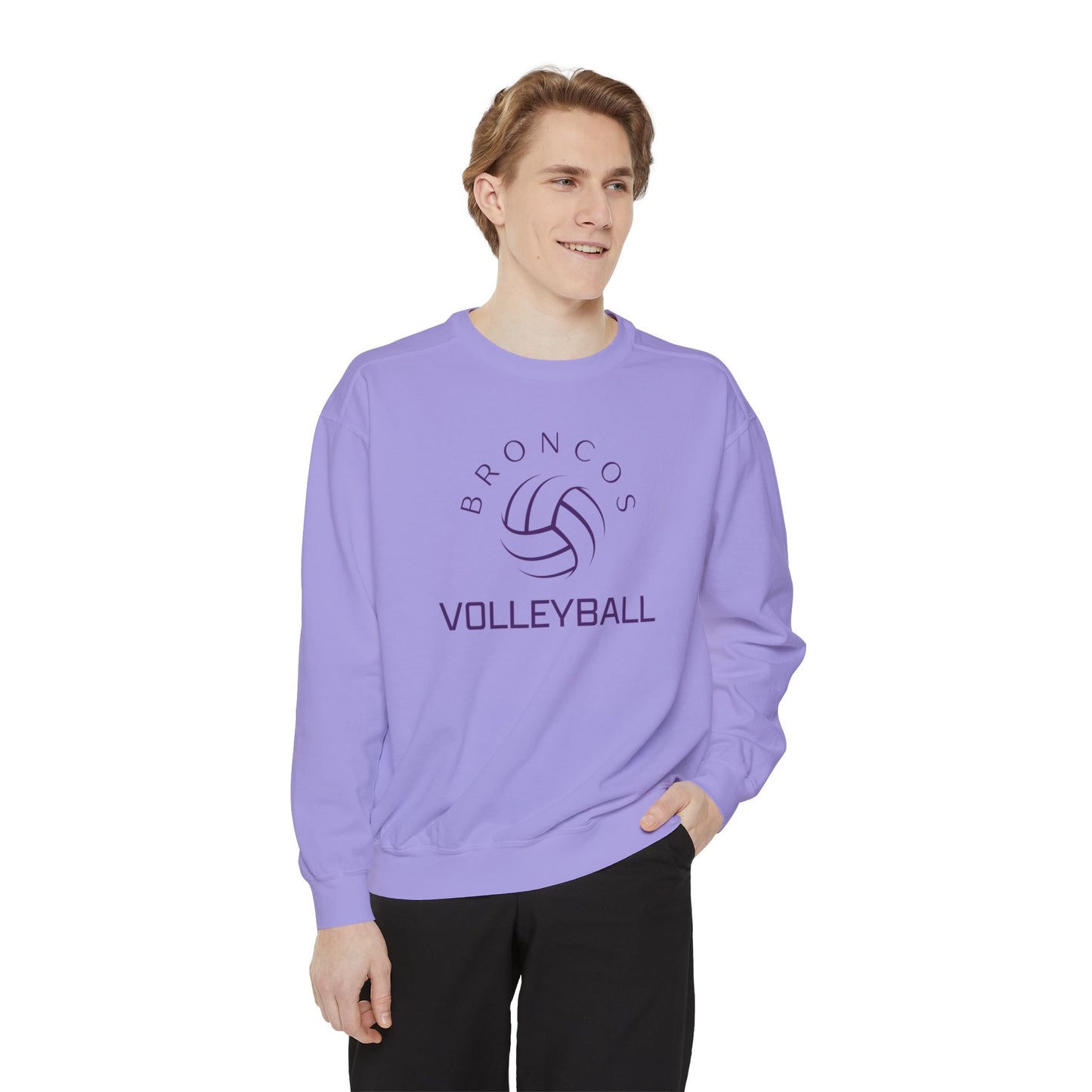 Premium Bronco Volleyball Sweatshirt - Comfort Colors