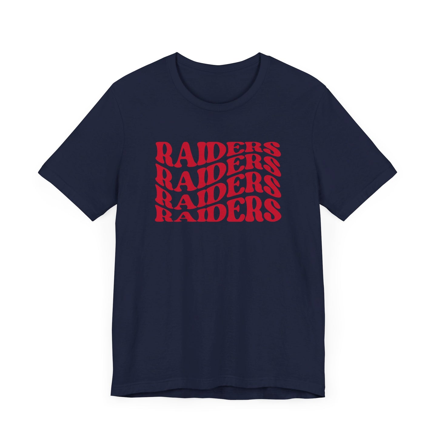 Raiders Wavy Tee - Bella Canvas